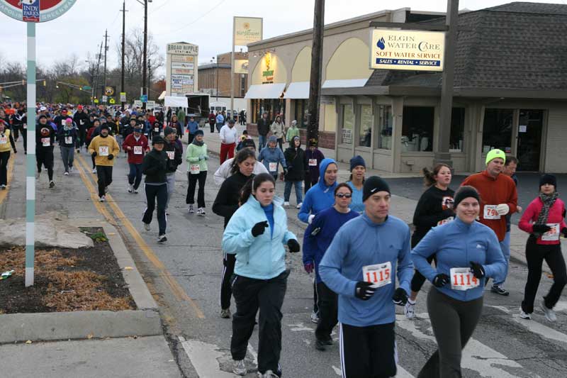 The Thanksgiving Turkey appears for the fifth year in a row in Broad Ripple