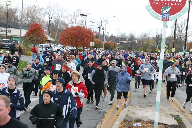 The Thanksgiving Turkey appears for the fifth year in a row in Broad Ripple