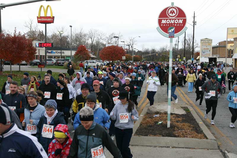 The Thanksgiving Turkey appears for the fifth year in a row in Broad Ripple