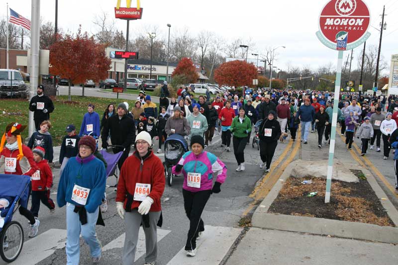 The Thanksgiving Turkey appears for the fifth year in a row in Broad Ripple