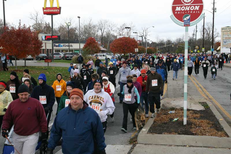 The Thanksgiving Turkey appears for the fifth year in a row in Broad Ripple