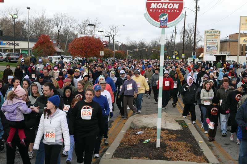 The Thanksgiving Turkey appears for the fifth year in a row in Broad Ripple