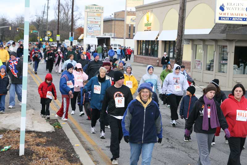 The Thanksgiving Turkey appears for the fifth year in a row in Broad Ripple