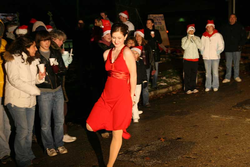 Kate Lupke performed a holiday dance number.