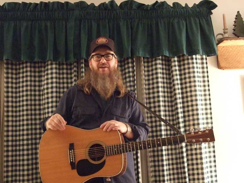 Otis Gibbs at the Home Fields Advantage House Concert.