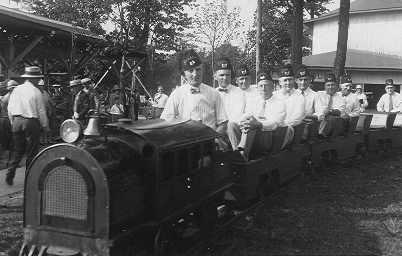 An early photo of The Riviera Club founder James Makin. Makin worked at Broad Ripple Park during the summer, where he gained his interest in the amusement and recreation business (Photo taken around 1925).