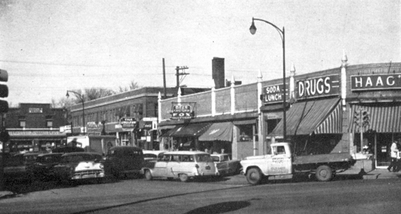 A 1959 view of the BR Trophy Center building.