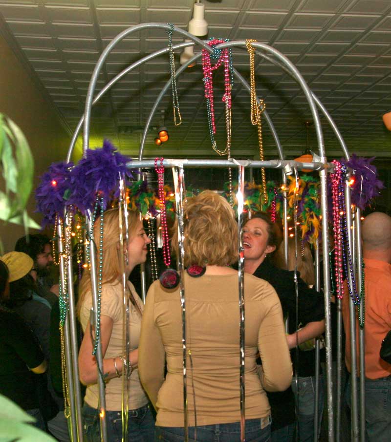 nothing says PARTY like three women in a cage ?!?