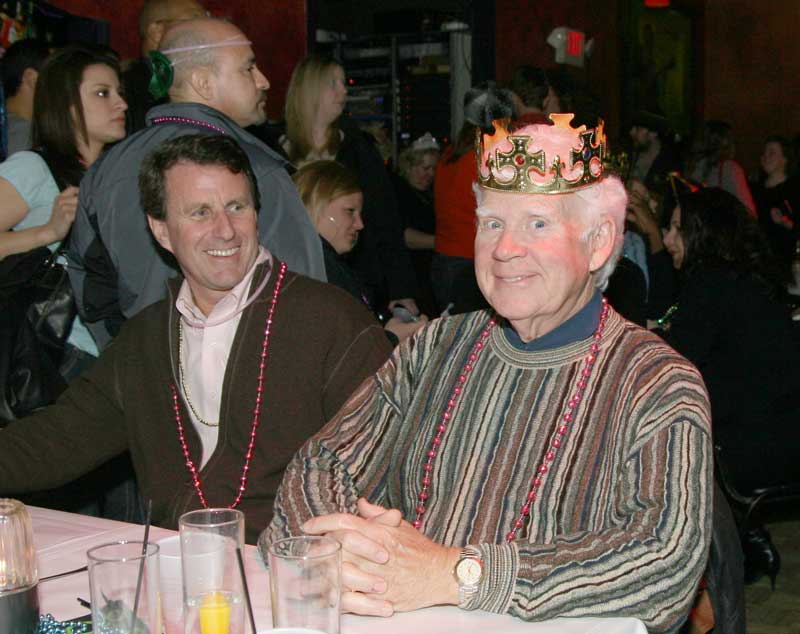 Bob Gregory indulged me by wearing a crown.