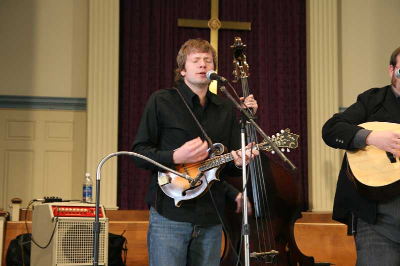 Bluegrass concert on a frosty day - by Heidi Huff 