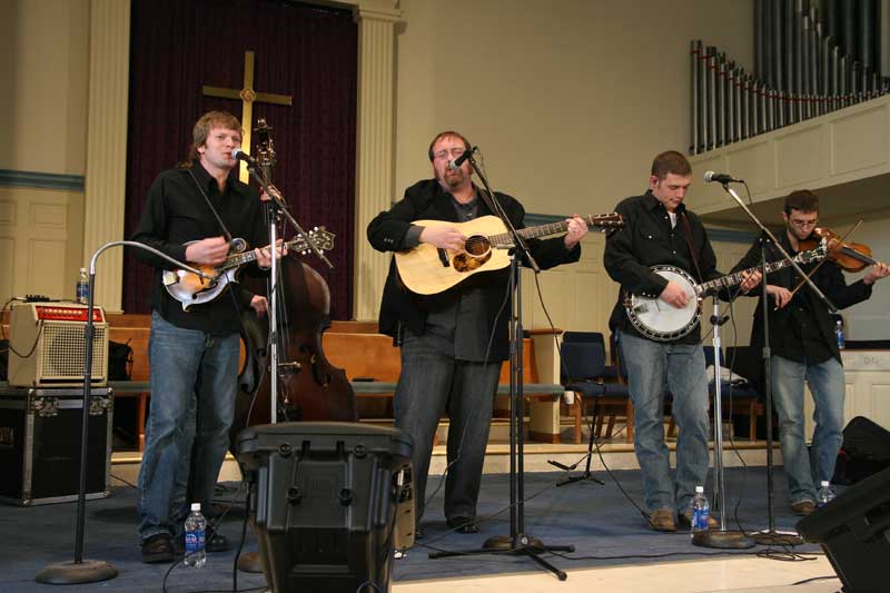 Bluegrass concert on a frosty day - by Heidi Huff 