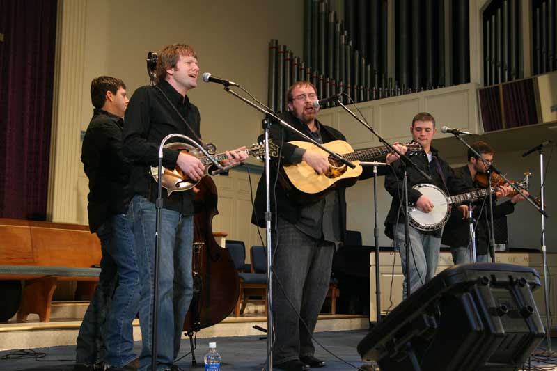 Bluegrass concert on a frosty day - by Heidi Huff 