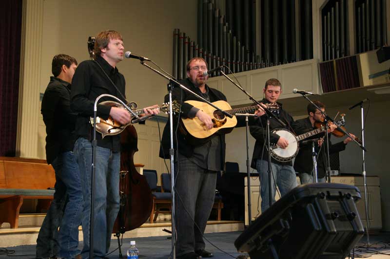 Bluegrass concert on a frosty day - by Heidi Huff 