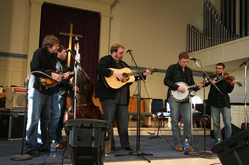 Bluegrass concert on a frosty day - by Heidi Huff 