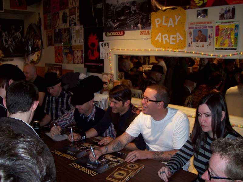 Flogging Molly performs at Indy CD and Vinyl - by Rebecca Davidson 