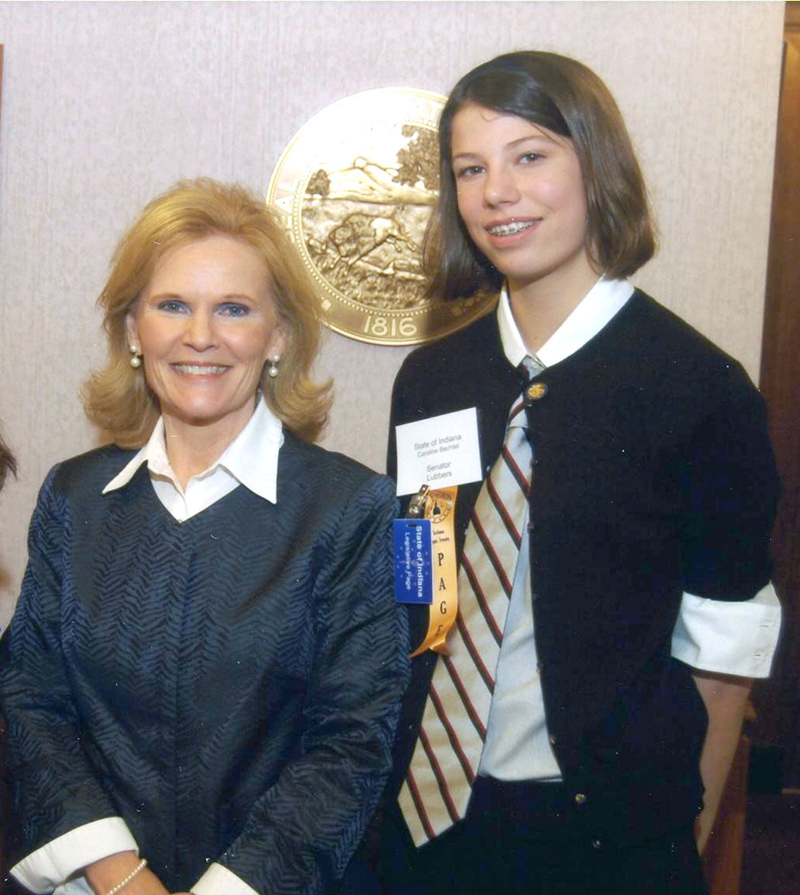 Senator Teresa Lubbers and Caroline Betchel.