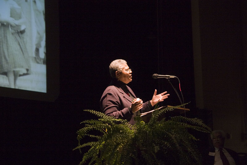 Minnijean Trickey at Orchard School.