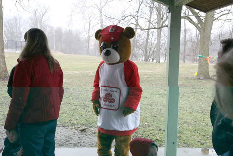 Broad Ripple State Farm bear mascot