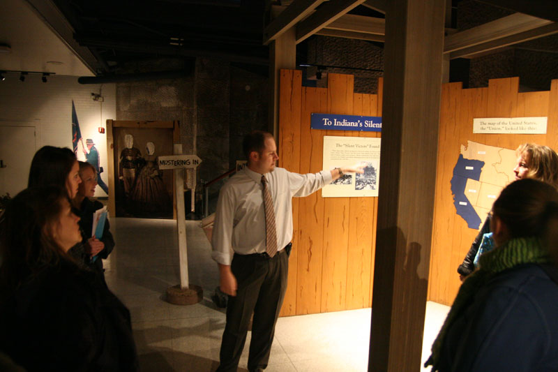 Downtown Cultural Tour continues at Colonel Eli Lilly Civil War Museum - by Heidi Huff 