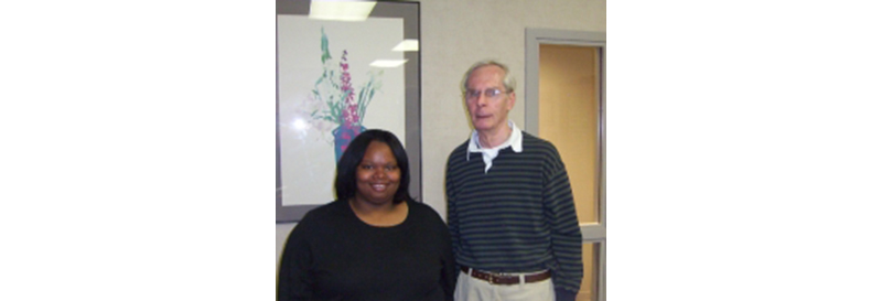 Mentor Ralph Bedwell with a BRHS student who was part of the mentoring program.