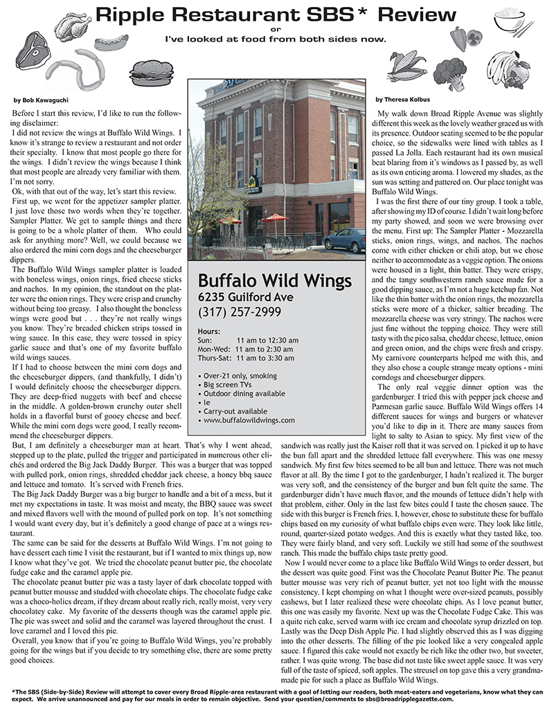 Ripple Restaurant SBS* Review - Buffalo Wild Wings