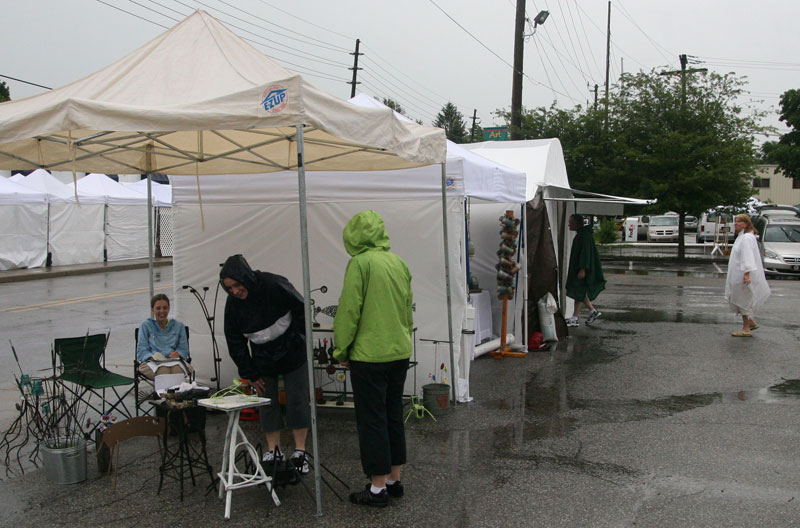 Random Rippling - A rainy day for the 54th and Monon Art Fair 