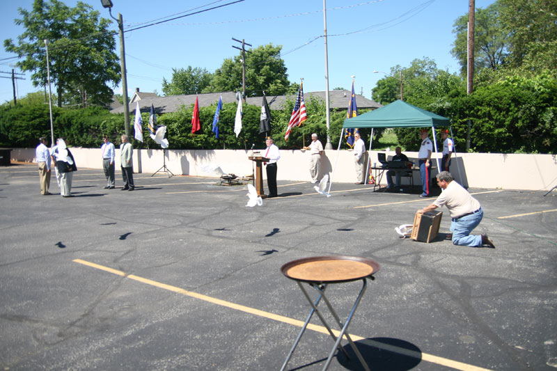 Random Rippling - Flag Day ceremony at Kennington Post