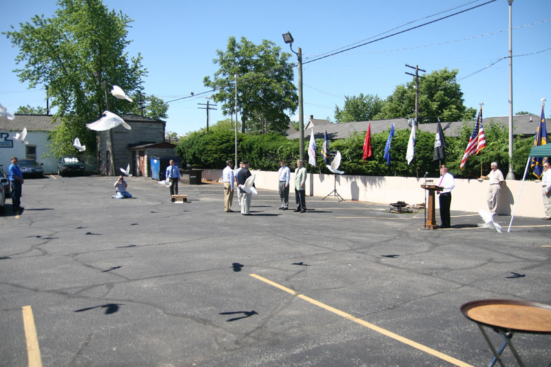 Random Rippling - Flag Day ceremony at Kennington Post