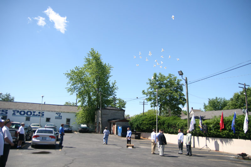 Random Rippling - Flag Day ceremony at Kennington Post