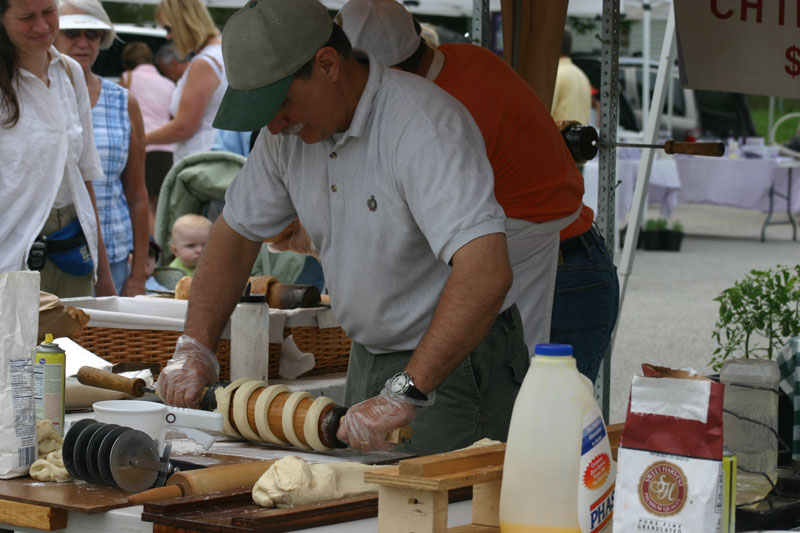 Making Chimney Bread