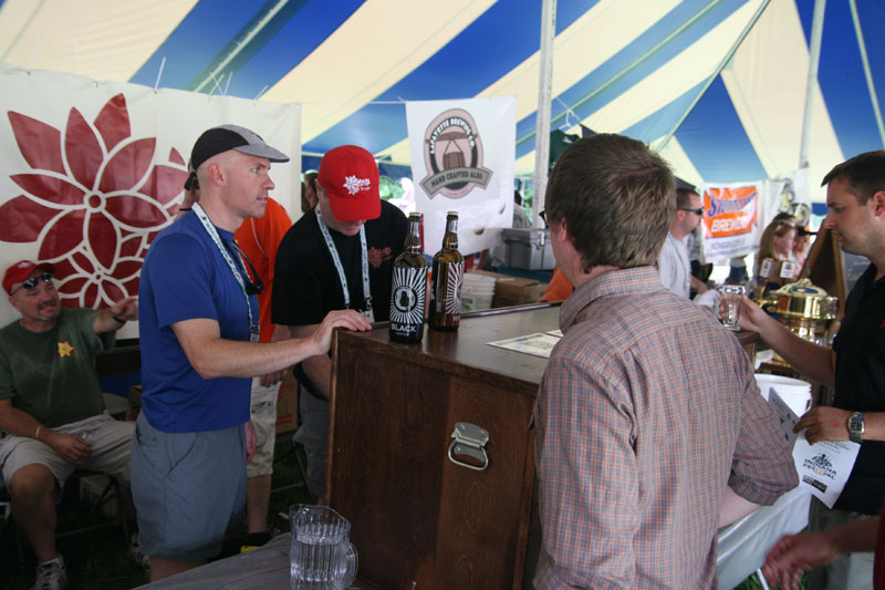 Brugge Brasserie sampled their Belgian beers at the fest.