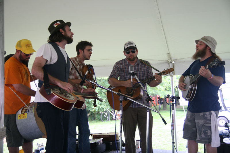 Woodstove Flapjacks performed at the Brew Fest.