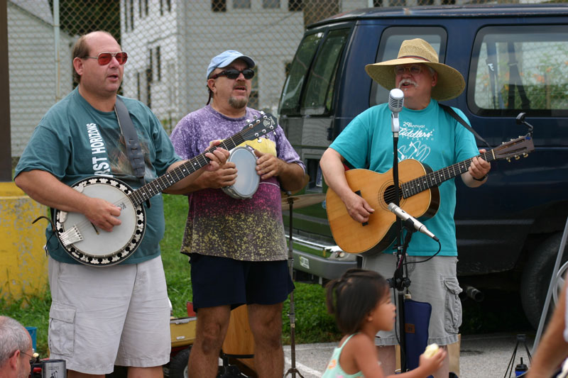 BuckDancers Choice played at the July 26 market.