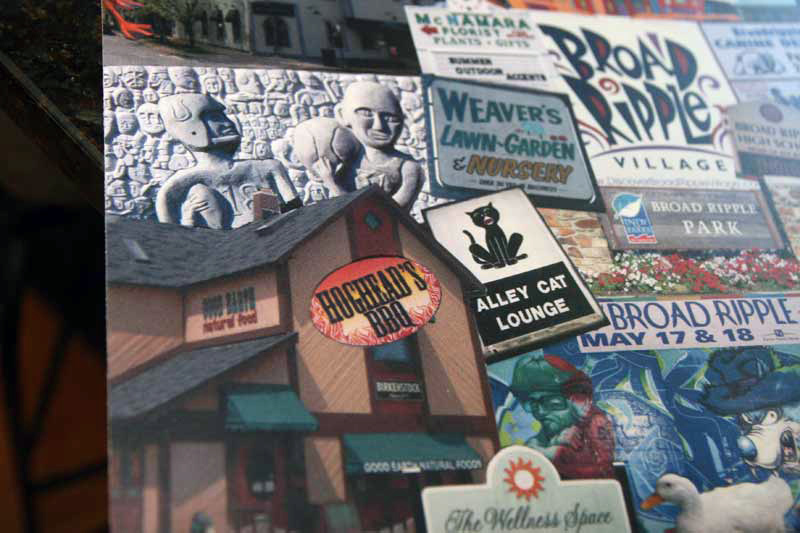 A close-up of a small portion of the Broad Ripple Village montage.