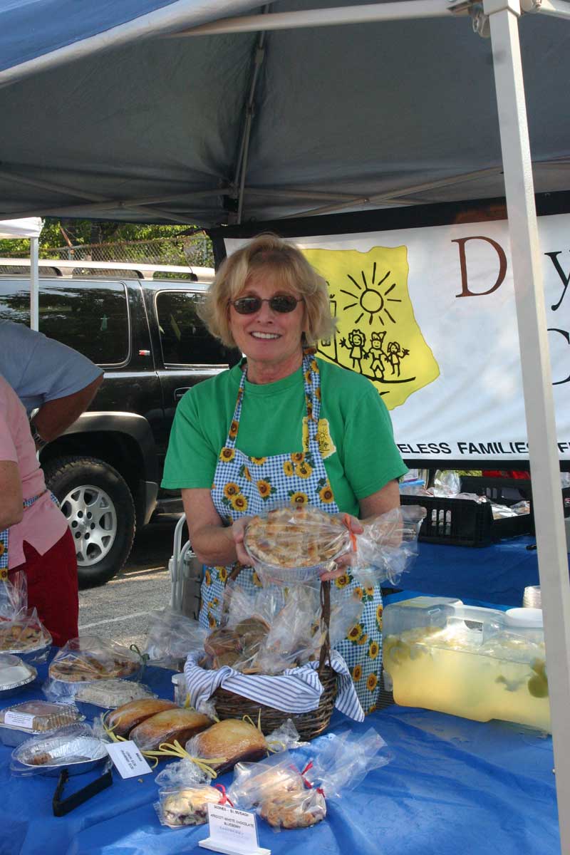 Jane Billheimer of the Dayspring Center. August 23rd was their last week at the market due to a lack of volunteers. They will be offering holiday goodies. Call 635-6780 for details.