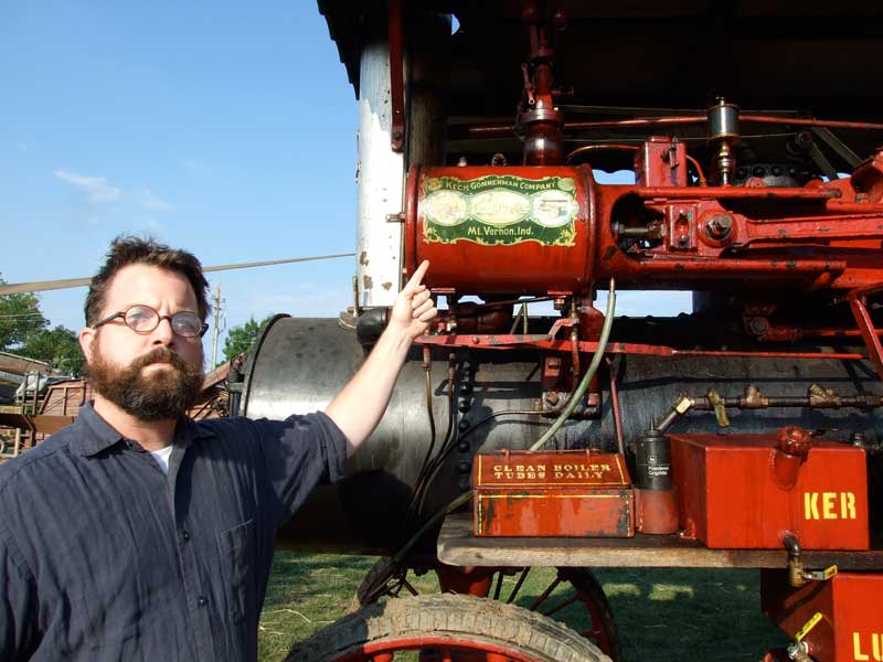 Kipp and the tractor.