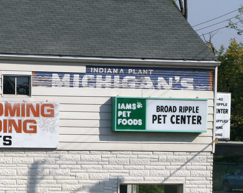 Random Rippling - History peeking out at Broad Ripple Pet Center