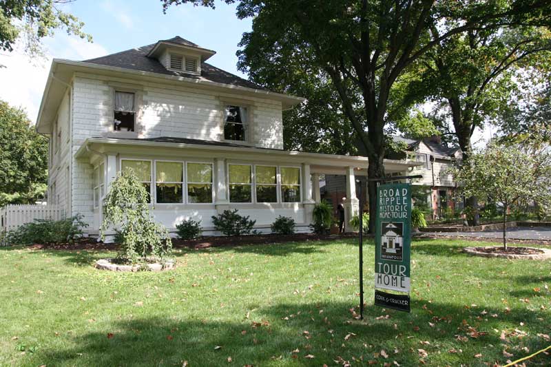 The large Jensen - Logsdon home at 1216 Kessler featured the before/after experience.