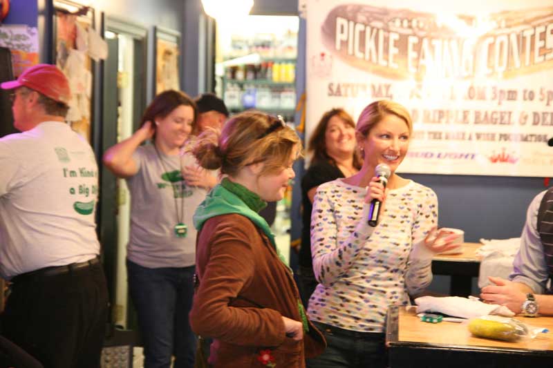 Random Rippling - Bagel Deli pickle contest raises $$$