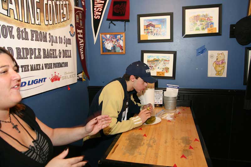 Random Rippling - Bagel Deli pickle contest raises $$$