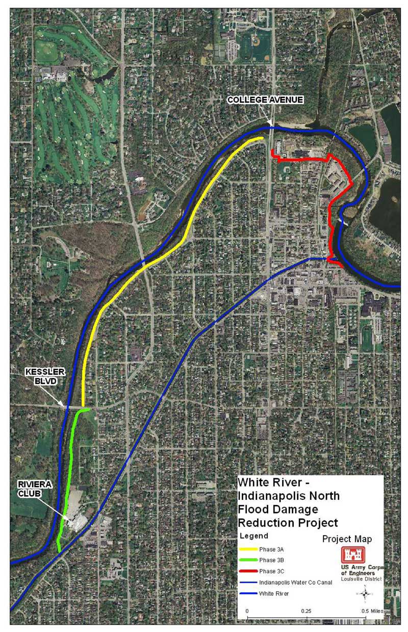 White River Flood Damage Reduction Project Map