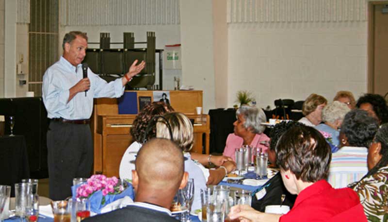 Dick Wolfsie at the Joy's House retreat.