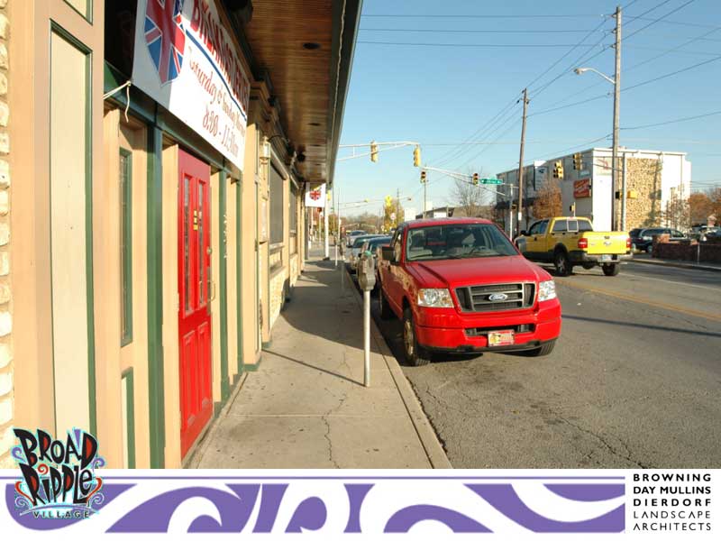 In front of Union Jack Pub as it is today