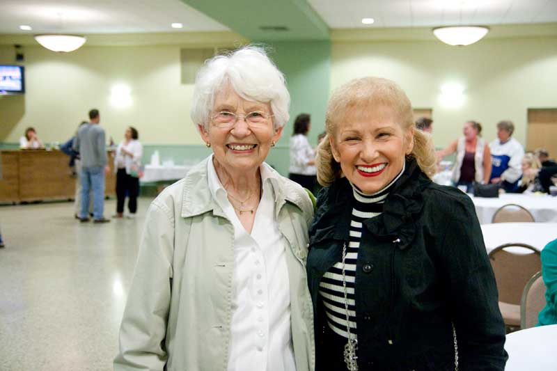 David Letterman's mom Dorothy with Eleanor Maurer