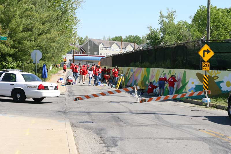 Random Rippling - Lilly Day of Service paints town