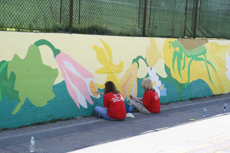 Random Rippling - Lilly Day of Service paints town