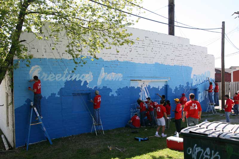 Random Rippling - Lilly Day of Service paints town