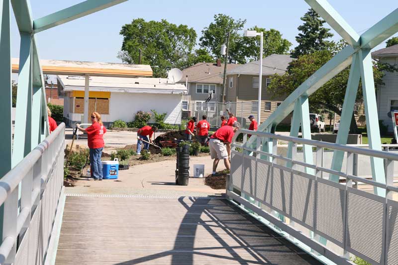 Random Rippling - Lilly Day of Service paints town