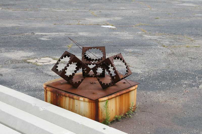 A little rusted art remains