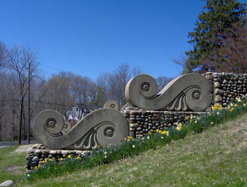 These scrolls originally appeared at the Blind School's downtown location in 1847.